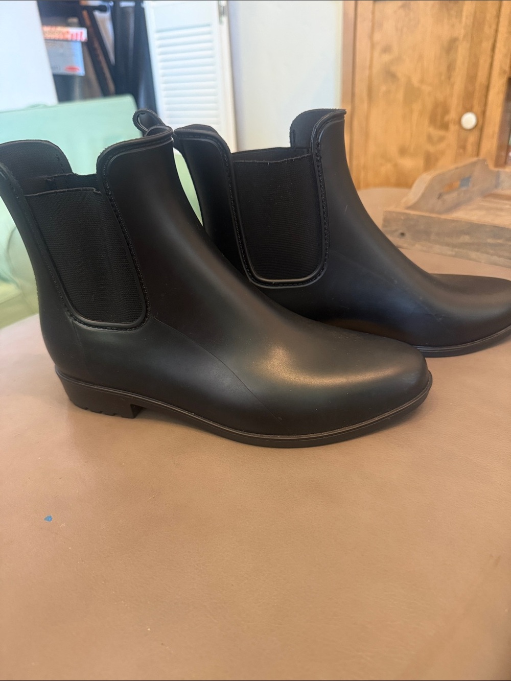 A New Day Black Rain Boots for Women
